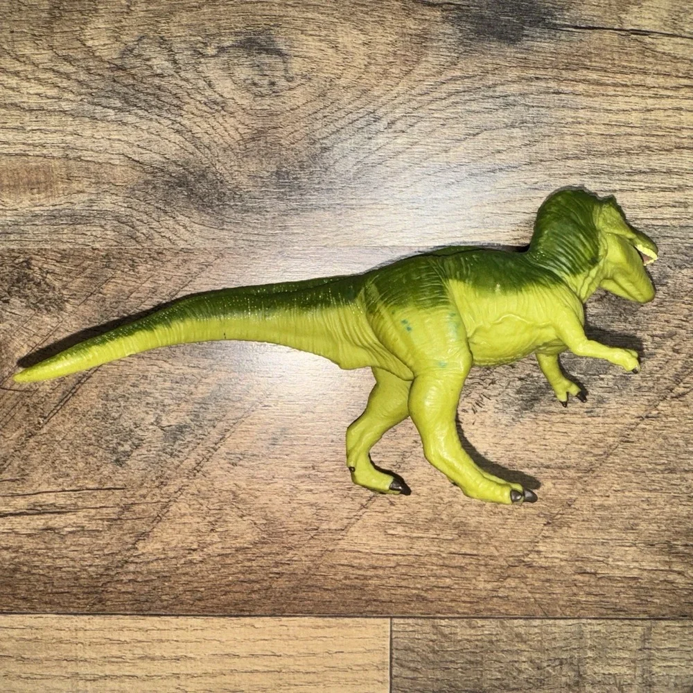 1996 Safari LTD Dinosaur Figure Green Vintage Tyrannosaurus Rex T-Rex 4